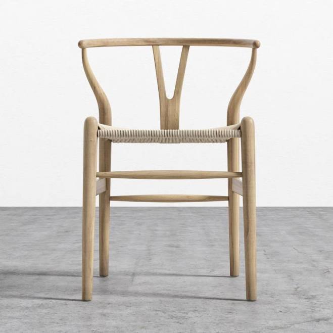 Black Wishbone Dining Chair Ebony