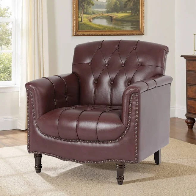 Dreamsidea Leather Nailhead Trim Wood...