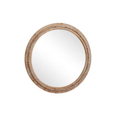 Monroe Lane Bohemian Wood Wall Mirror