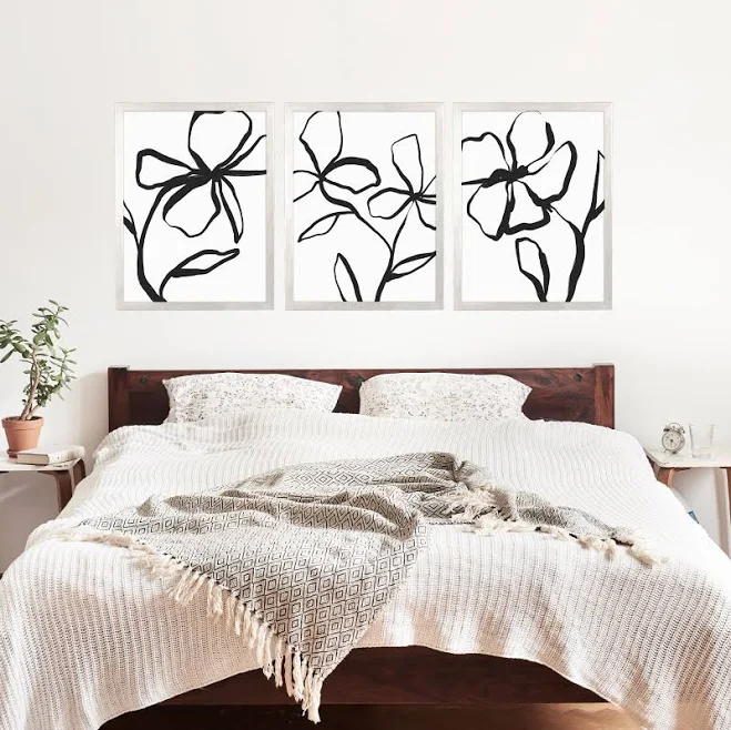 Botanical Times Set of 3 Modern Minim...