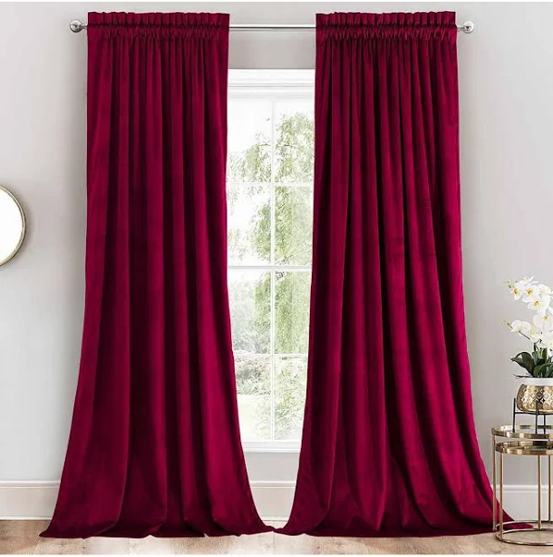 Heavyweight Velvet Grommet Curtain Pa...