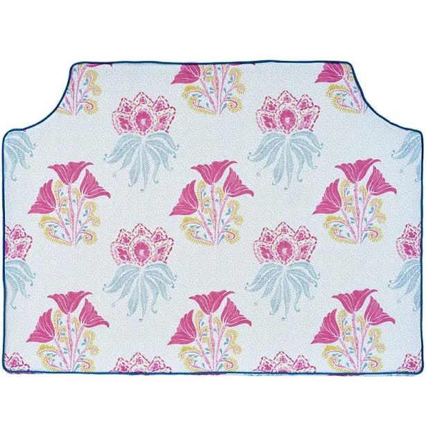 Lilly Fuchsia with Teal Pipe Headboard