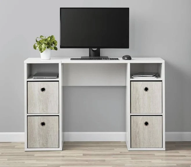 Mainstays 4-Cube Storage Desk
