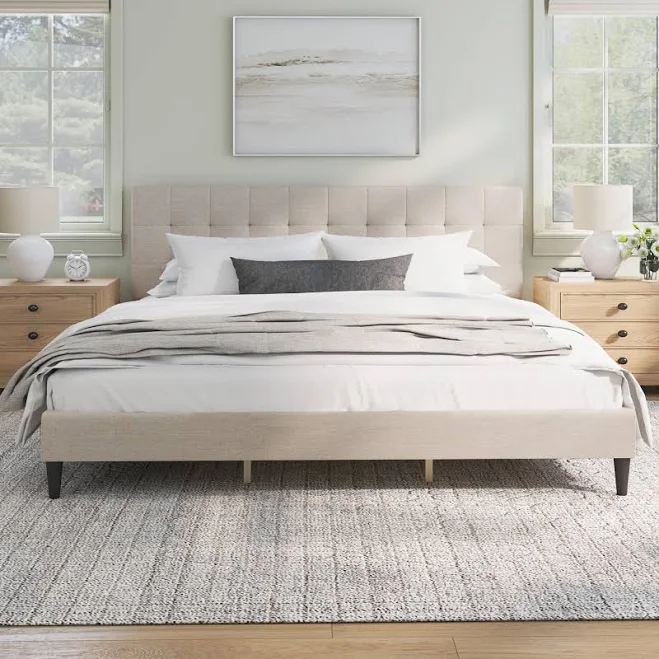 Mainstays Hillside Bed Square Tufted