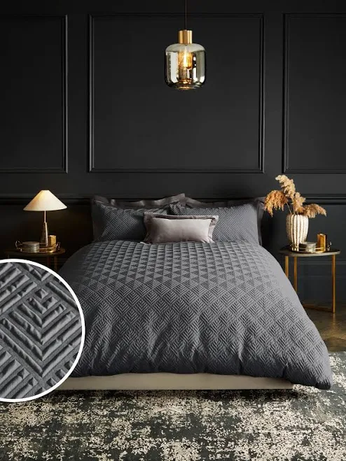 NEXT Embossed Geometric Duvet Cover A...