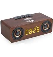 Wooden Retro Bluetooth Speaker + Wire...