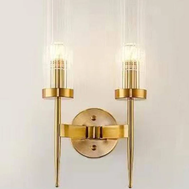 Modern Gold Cylinder Transparent Glas...