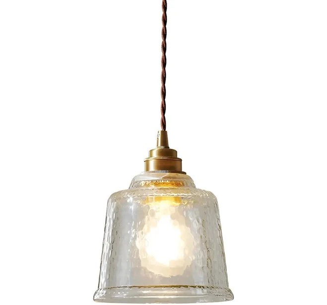 Modern Transparent Clear Glass Bell P...