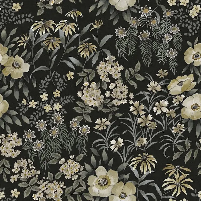 RoomMates Studio Black Pearson Floral...