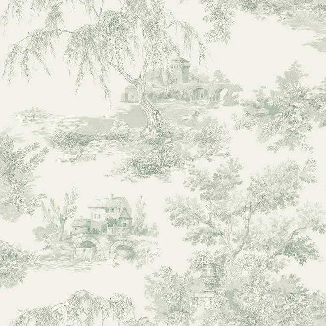 World of Wallpaper Toile Trees Wallpaper