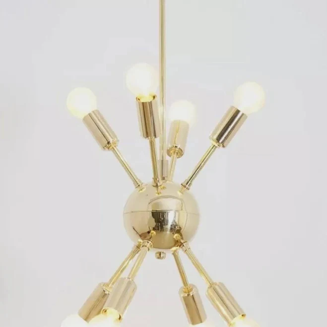 Mid Century Modern Sputnik Chandelier...