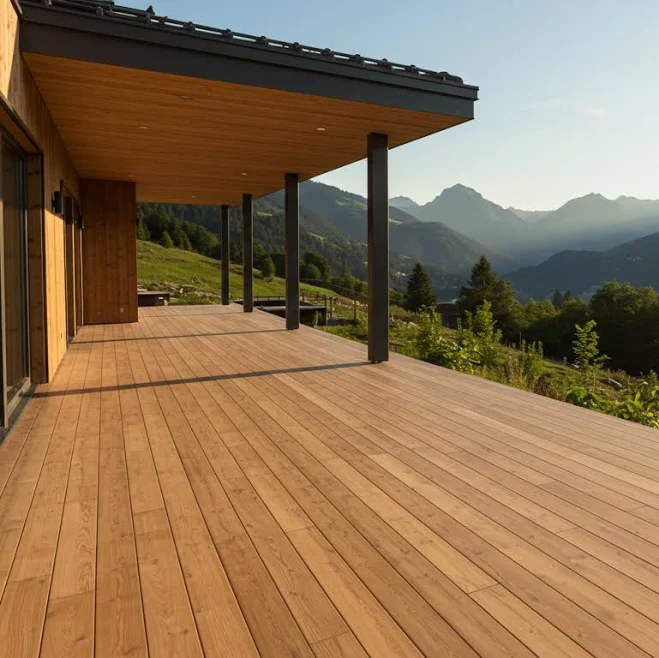 Black Locust Wide Plank Decking
