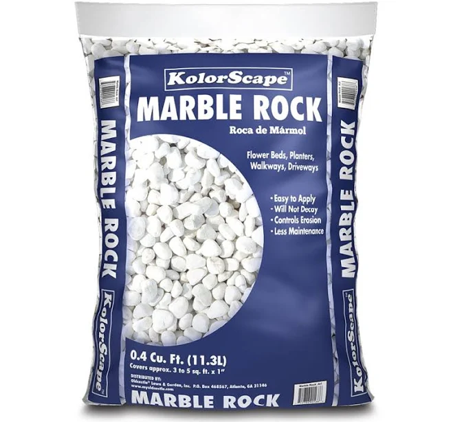 KolorScape White Marble Decorative Rock