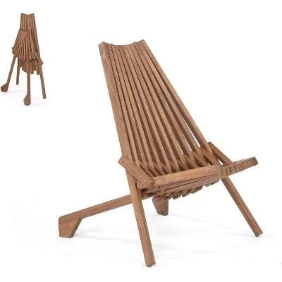 VINGLI The Wooden Slat Patio Chair