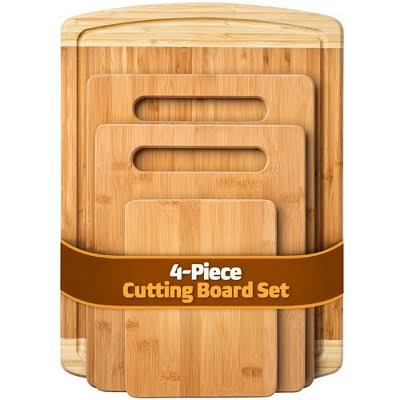 Bambusi 3-Piece Bamboo Cutting Board Set