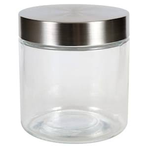Dollar Tree Glass Jars with Stainless...