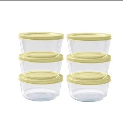 Dura Culina Stackable Round Glass Foo...