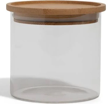 Grove Co. Bamboo & Glass Storage Jars