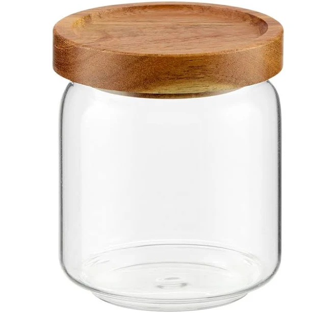 Kitchen Basics Glass Canister with Wo...