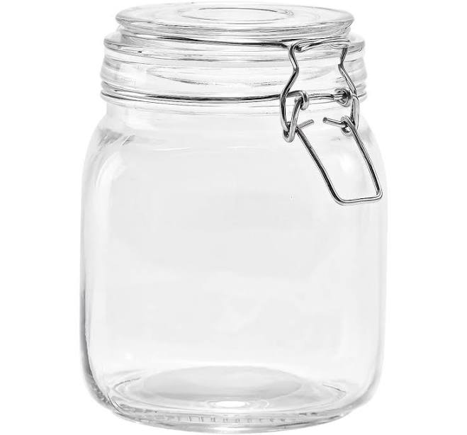Mainstays 38 oz Glass Food Storage Ja...