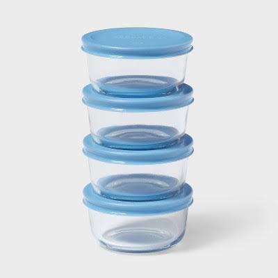 Room Essentials 8-Piece Round Glass F...