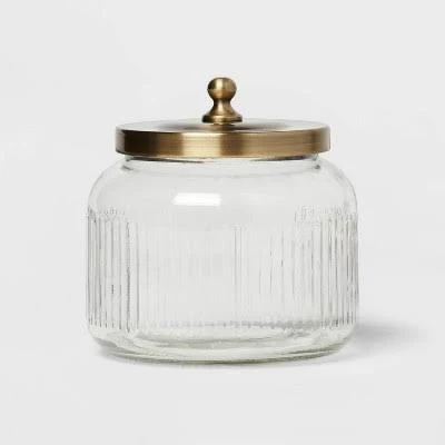 Threshold Small Glass Bath Canister