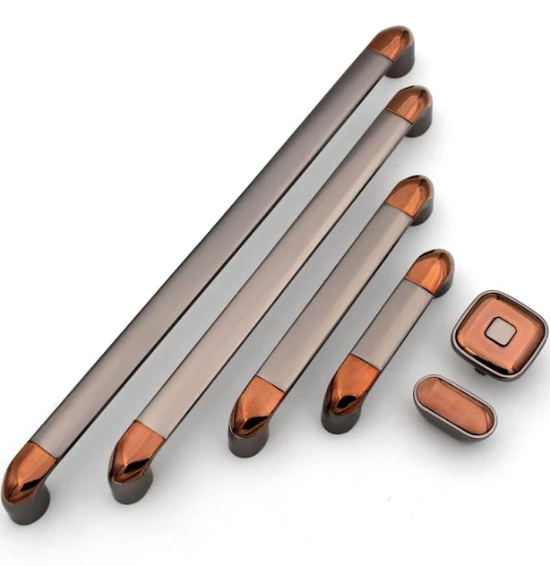 Modern Grey Copper Cabinet Pulls: Fur...
