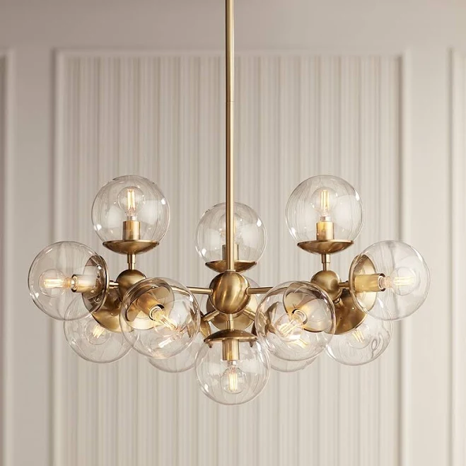 Possini Euro Design Cosas Warm Brass ...