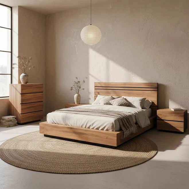 Reclaimed Wood Platform Bed - Woodlan...