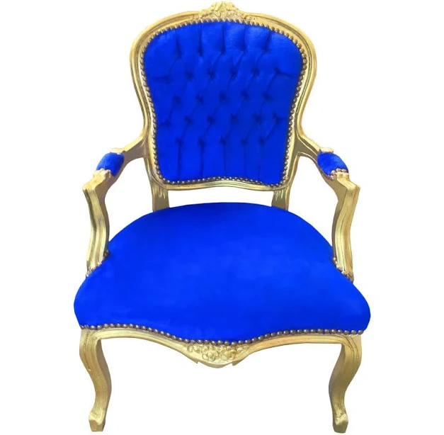 Baroque armchair of Louis XV style bl...
