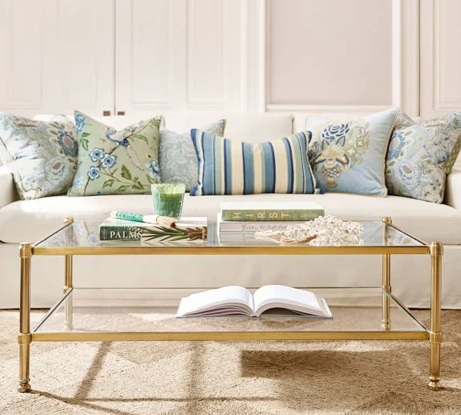 Pottery Barn Everson Rectangular Glas...