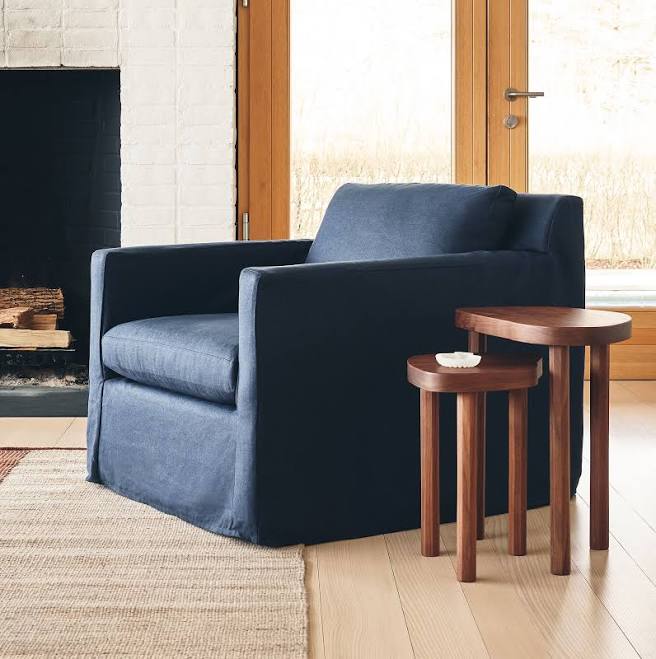 West Elm Marin Skirted Slipcover