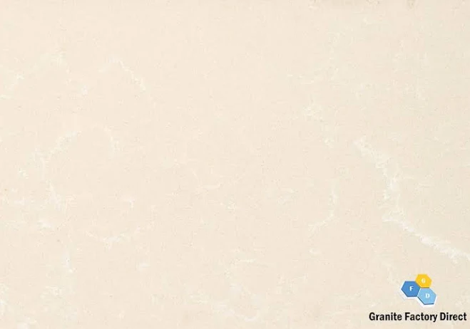 Nuvo Beige Quartz Countertop and Isla...