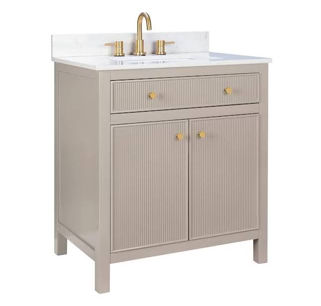 allen + roth Sandbanks 30-in Greige U...