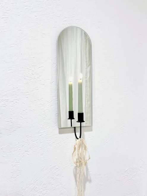 Arch Mirror Candle Sconce
