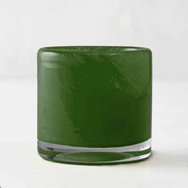 Green Votive Glass Candle Holder | Hu...