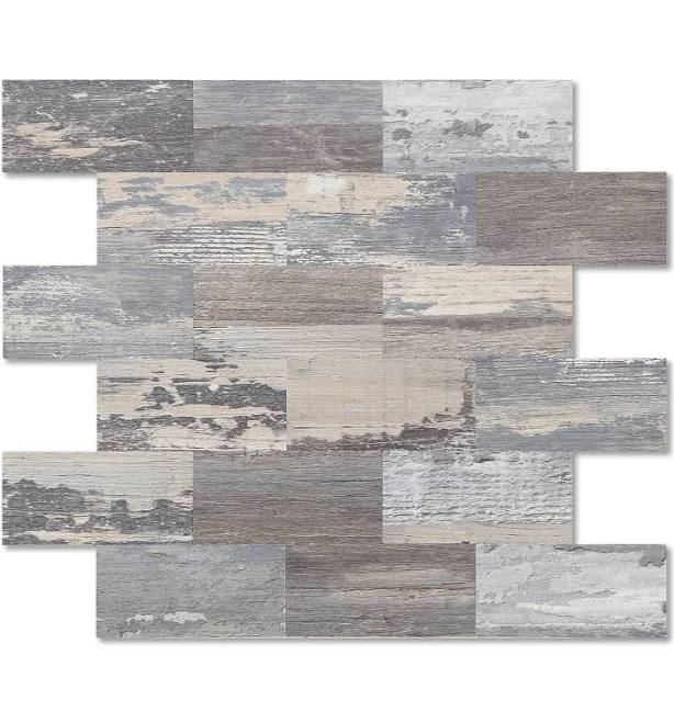 Light Rustic Peel and Stick Wall Tile