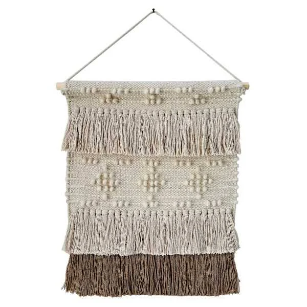 Macram? Wall Decor, Natural, Cotton s...
