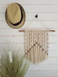 Neutral Cream Macrame Wall Hanging, N...