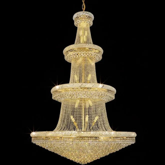 Grand Gold Adjustable Height Tiered C...