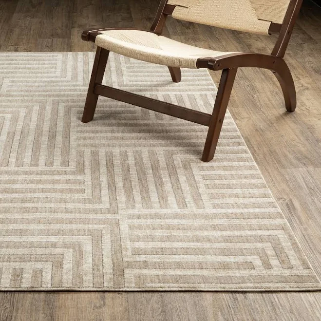 Hunter Geometric Maze Area Rug