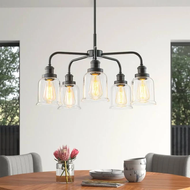 Rennnsan 5-Light Mid-Century Modern L...