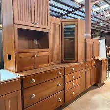 10 Piece Set of Stained Kitchen Cabin...