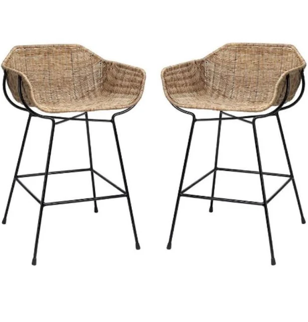 Home Square Counter Stool Set of 2