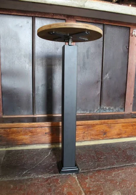 Maker Table Bolt-Down Pedestal Bar Stool