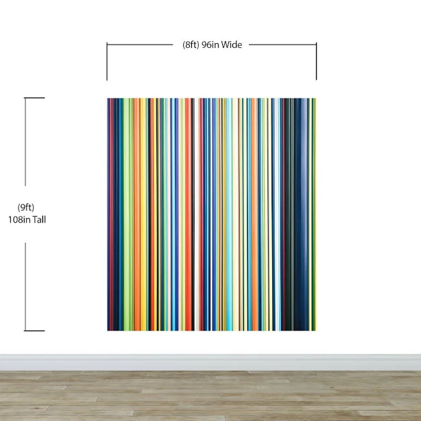 Bright Rainbow Vertical Line Color St...