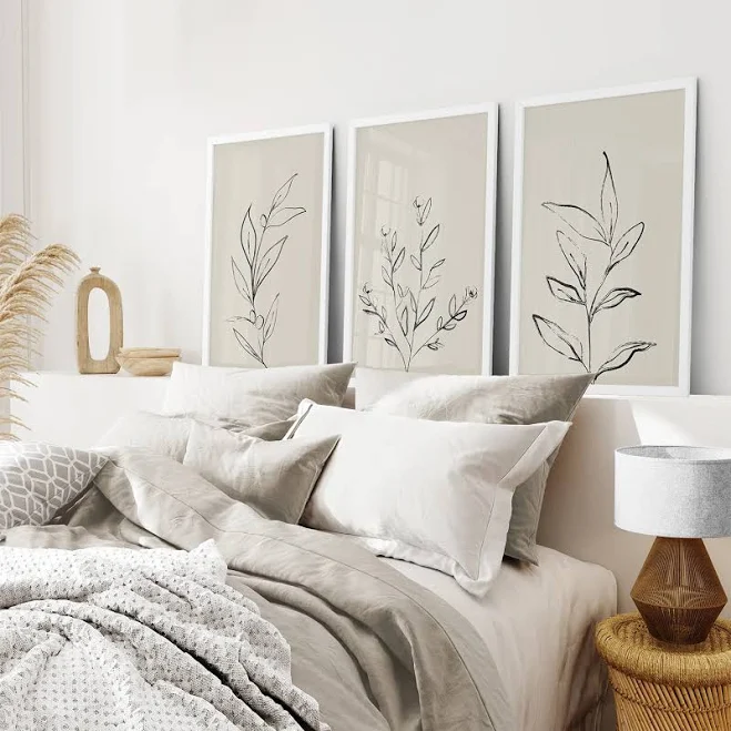 Minimal Botanical Line Art Set of 3 P...