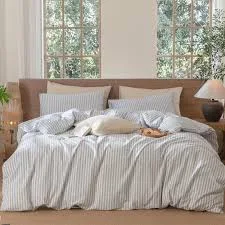 MooMee Striped Duvet Cover Set