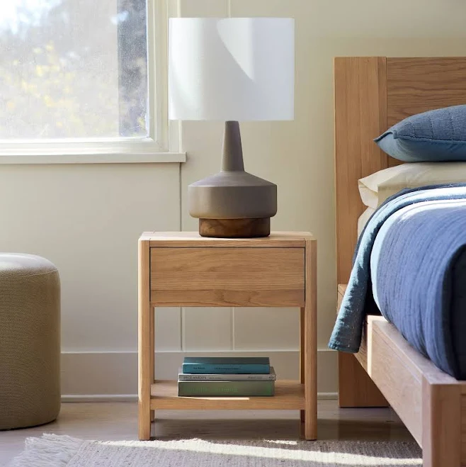 West Elm Linwood Nightstand Open