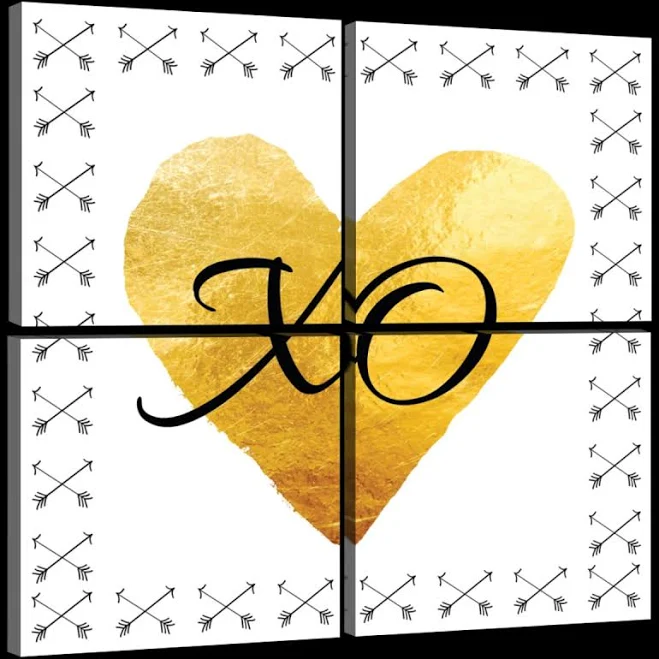 XO II Multi Panel Canvas | Love Typog...